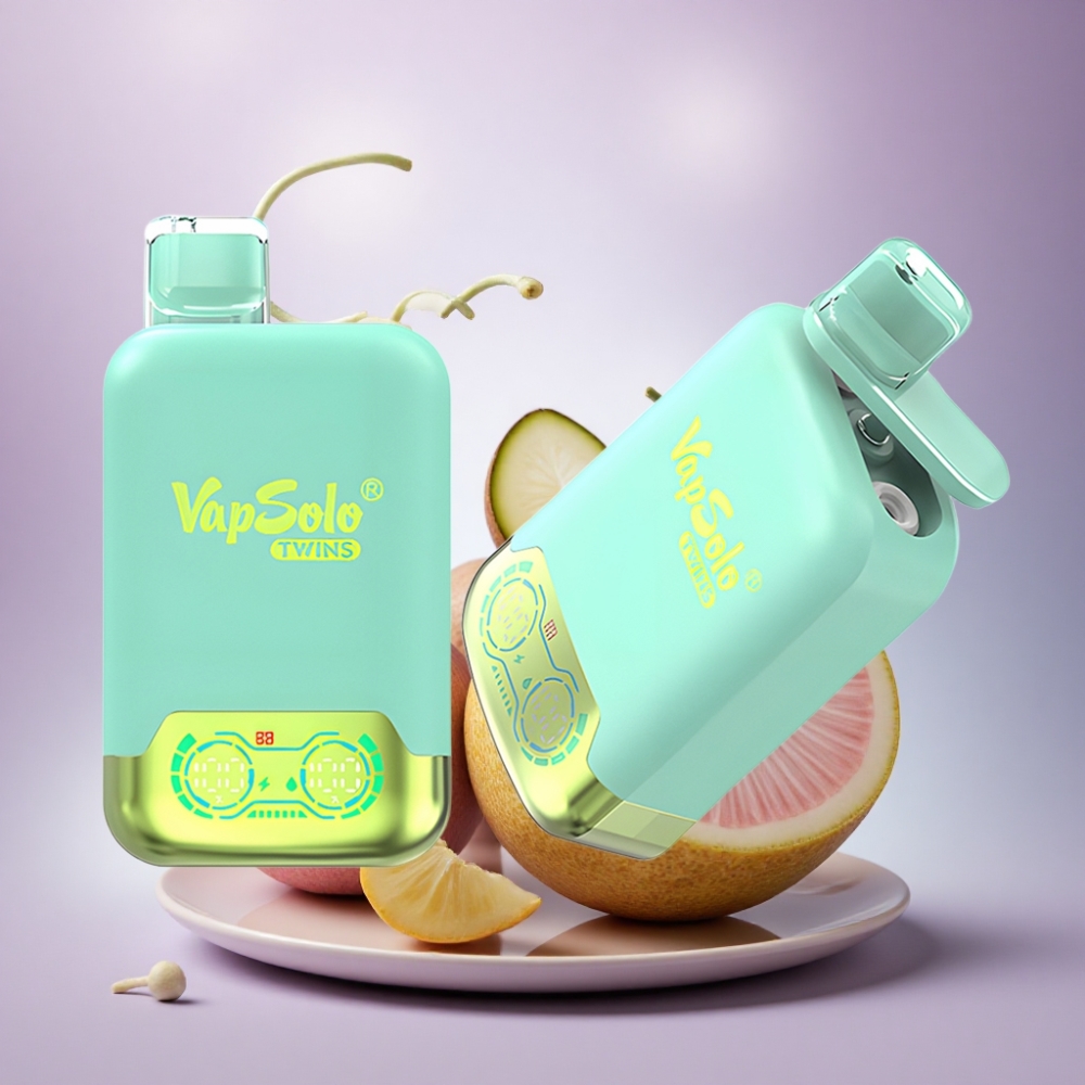 Vapsolo Twins 20000 Puffs Melão Triplo & Abacaxi Coco com 40 ml de Líquido e Nicotina 20mg/ml