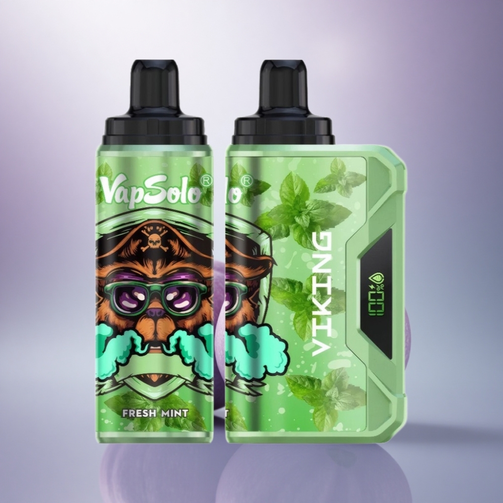 VapSolo VIKING 12000 Puffs Menta Fresca com 22ml e Nicotina 20mg/ml