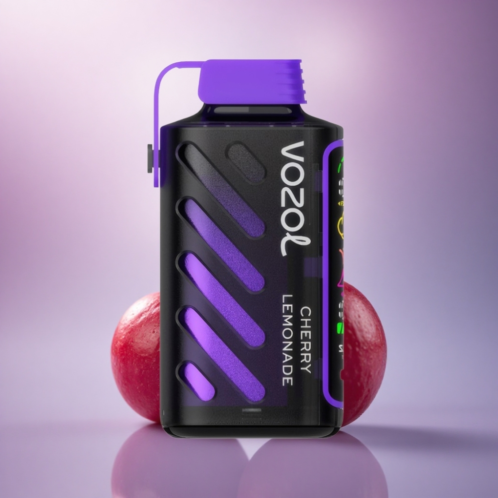 VOZOL Gear Power 20000 Puffs Limão Cereja com Dual Mesh Coil e 20mL Pré-Preenchado