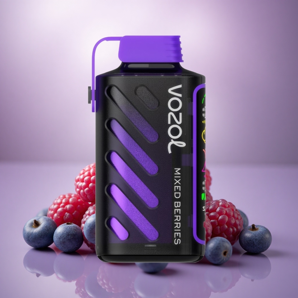 VOZOL Gear Power 20000 Puffs Morangos Silvestres Dual Mesh Tela Cheia Nicotina 5%