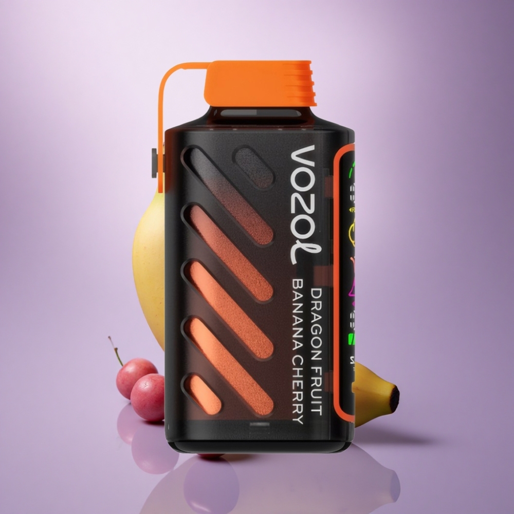 VOZOL Gear Power 20000 Puffs Pitaya Banana Cereja com Dual Mesh Coil e 5% Nicotina