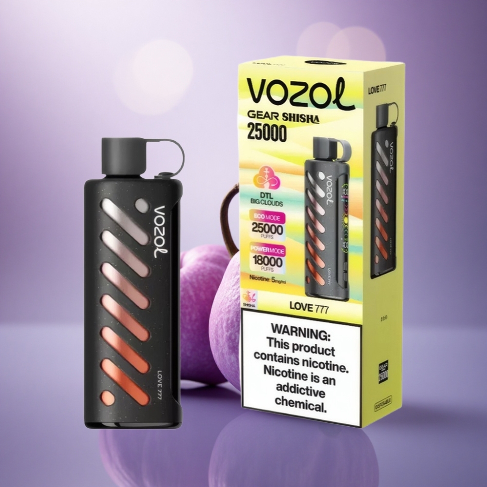 VOZOL Gear Shisha 25000 Puffs Amor 777 Dual Mesh 5mg/ml Nicotina