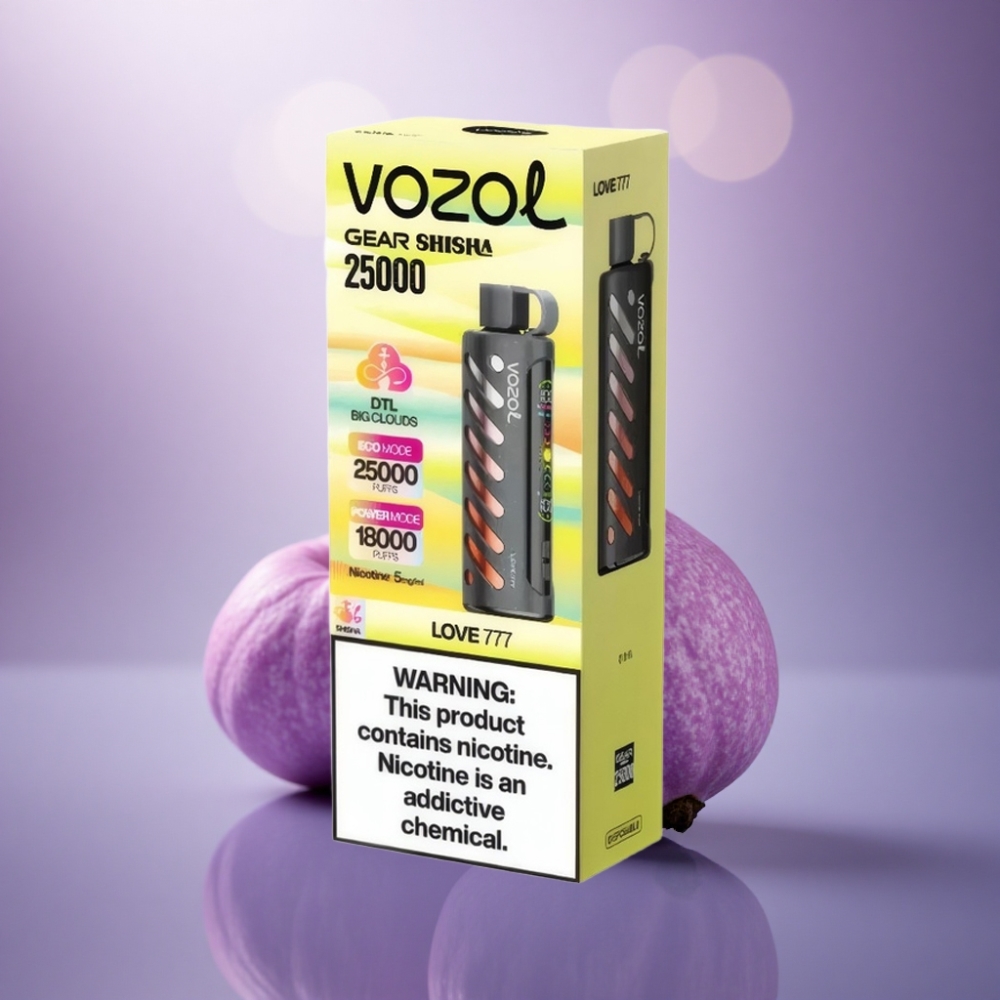 VOZOL Gear Shisha 25000 Puffs Amor 777 Dual Mesh 5mg/ml Nicotina