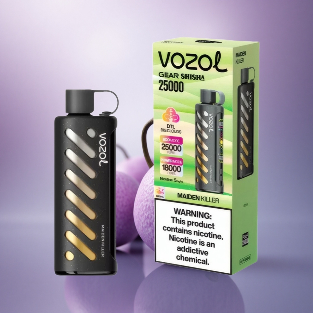 VOZOL Gear Shisha 25000 Puffs Assassino Virgem S.i.L.C Tech 1000mAh