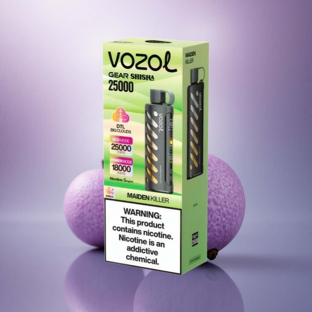 VOZOL Gear Shisha 25000 Puffs Assassino Virgem S.i.L.C Tech 1000mAh