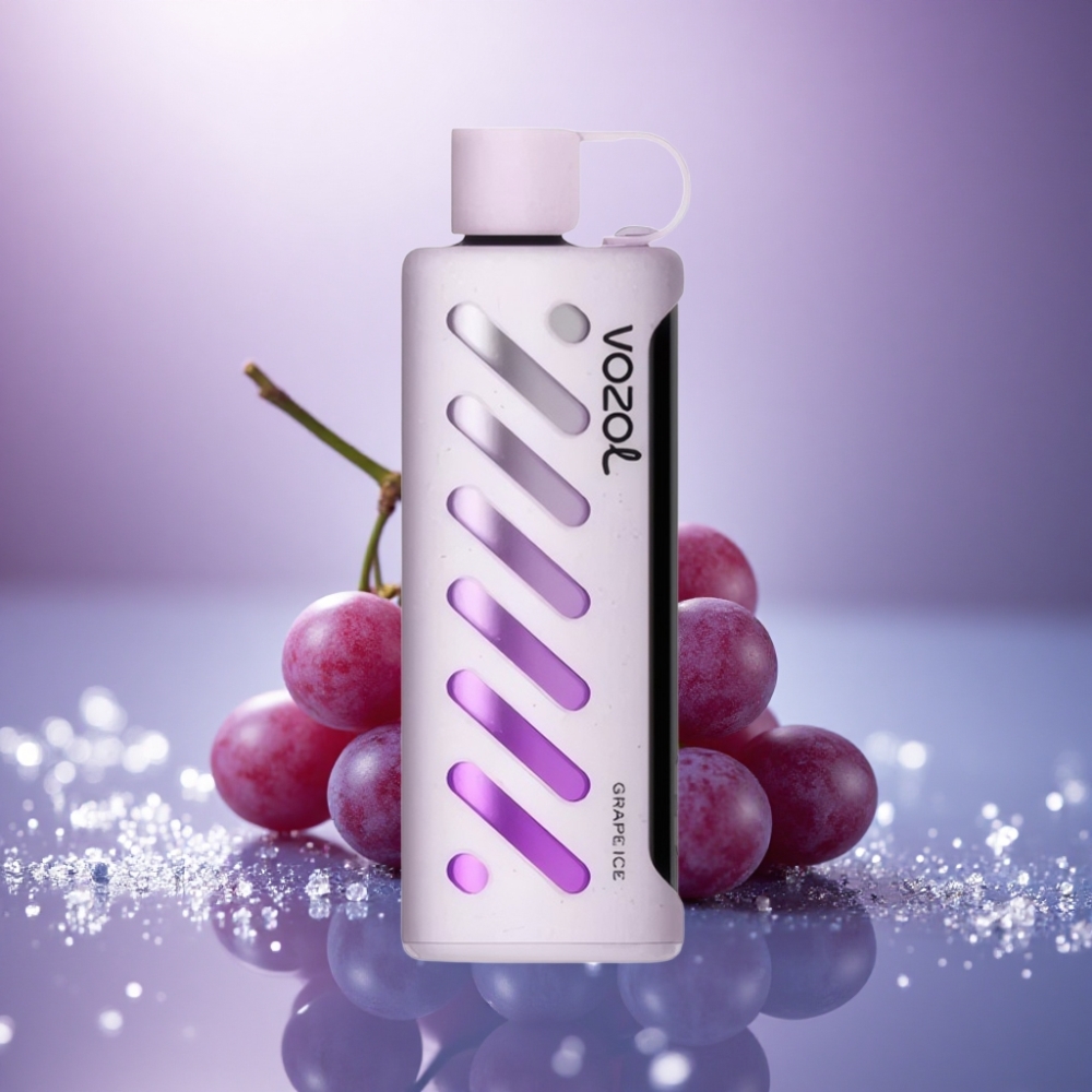 VOZOL Gear Shisha 25000 Puffs Gelado de Uva com 5mg/ml de Nicotina e 1000mAh