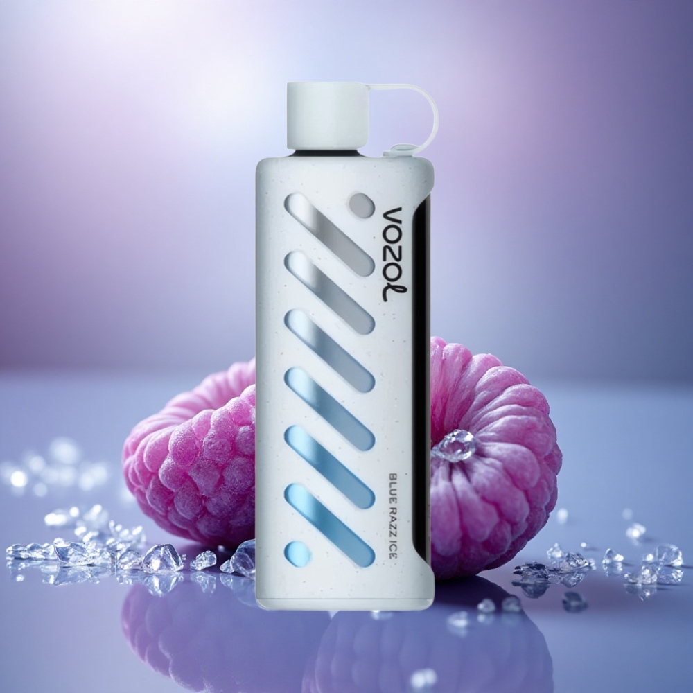 VOZOL Gear Shisha 25000 Puffs Gelo de Framboesa Azul com 5mg/ml de Nicotina e 1000mAh