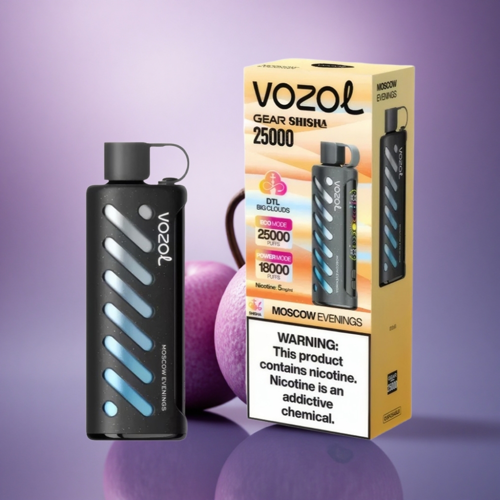 VOZOL Gear Shisha 25000 Puffs Noites de Moscou 30 Sabores 1000mAh