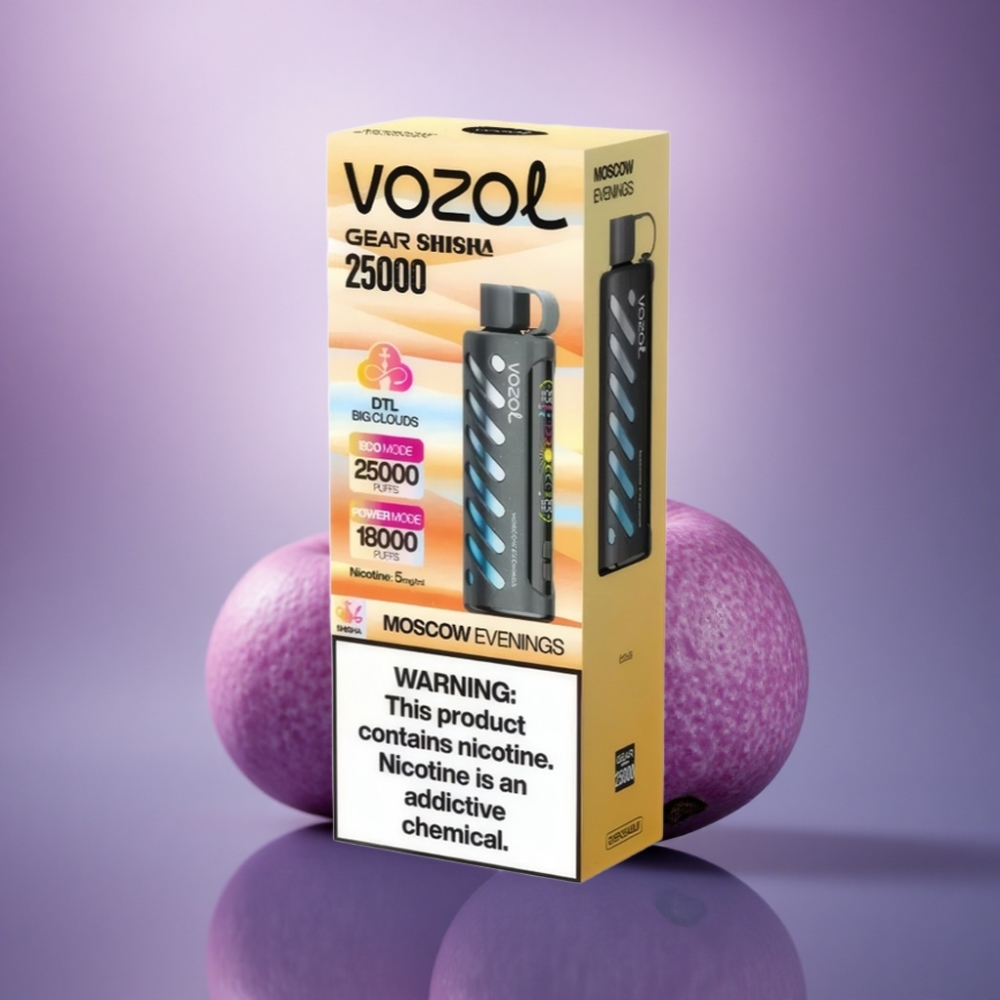 VOZOL Gear Shisha 25000 Puffs Noites de Moscou 30 Sabores 1000mAh