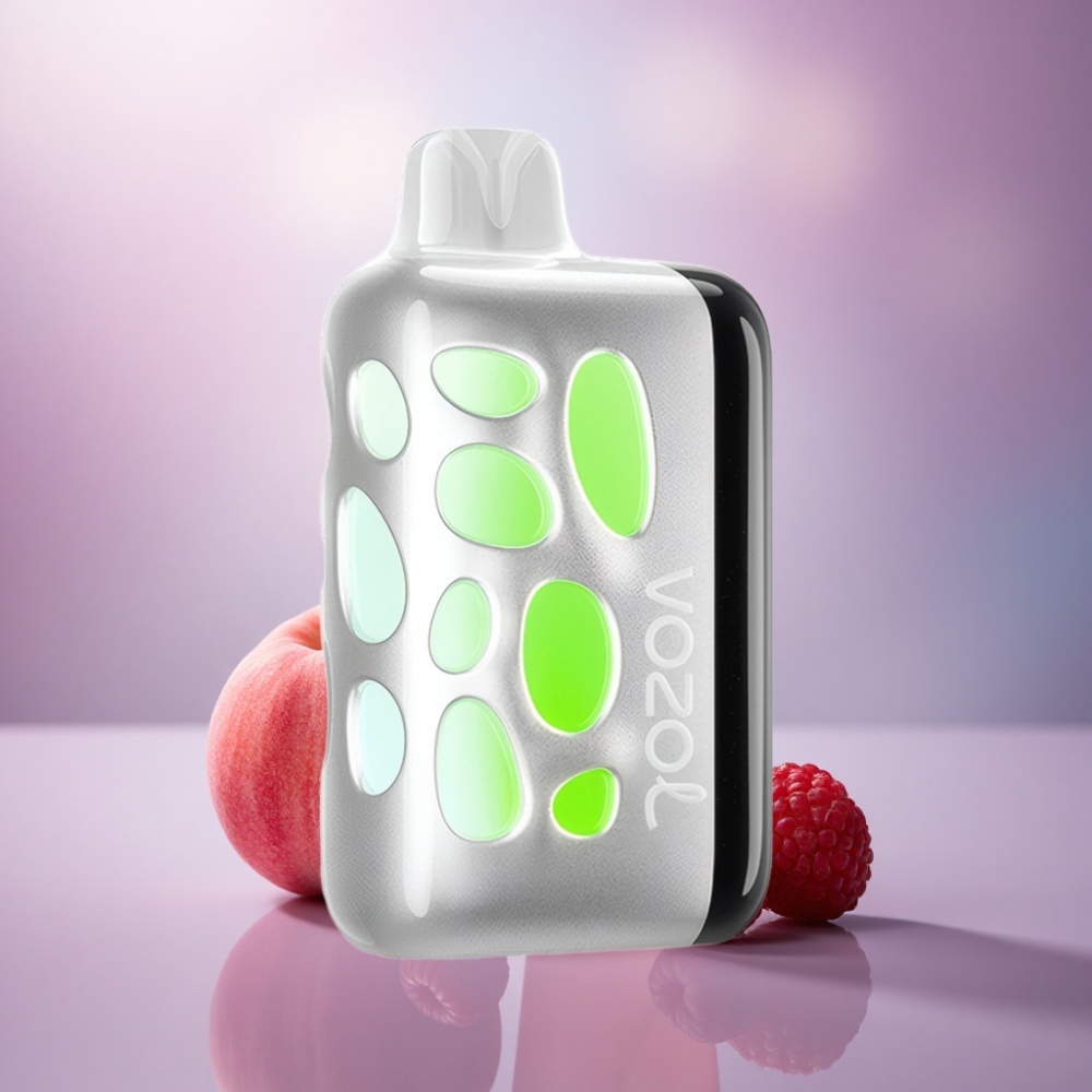 VOZOL RAVE 40000 Puffs Limão Pêssego Framboesa com 1000mAh e 20mg Nicotina