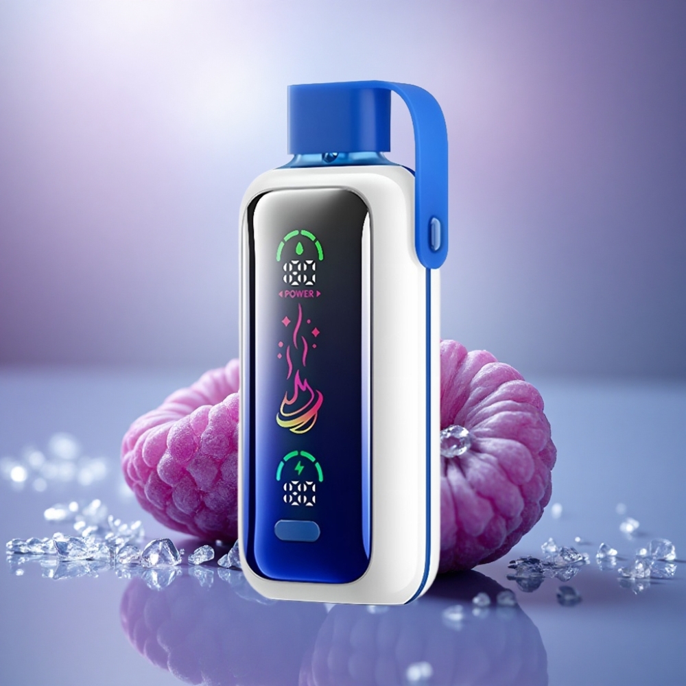 VOZOL Star 20000 Puffs Gelado Framboesa Azul com Tela HD 2.2'' e 650mAh