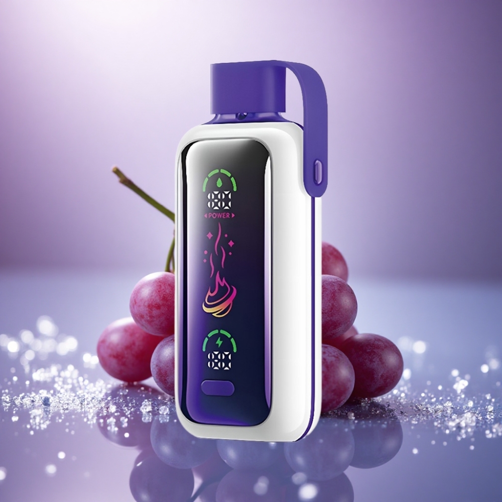 VOZOL Star 20000 Puffs Gelado de Uva com Tela HD 2.2 e 650mAh