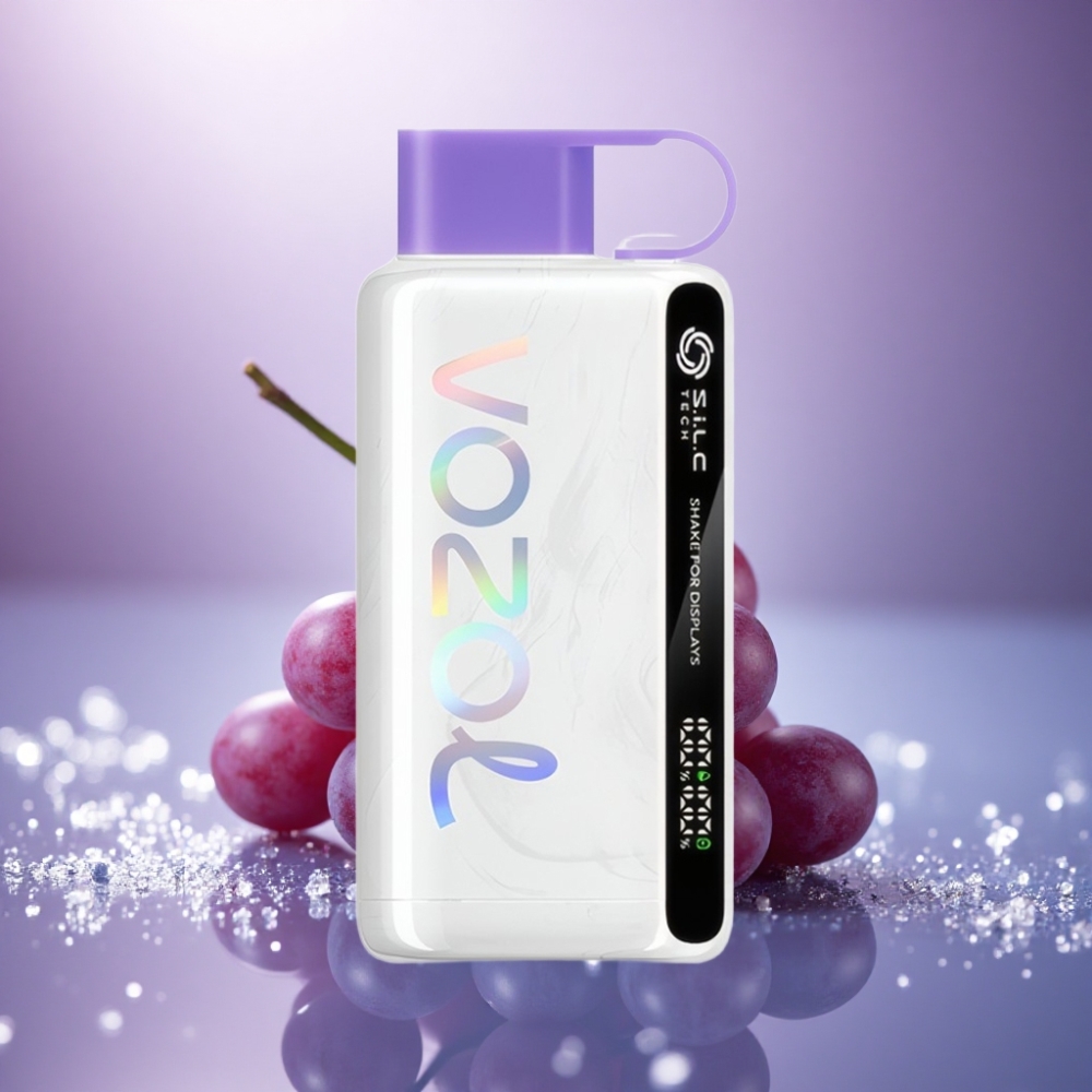 VOZOL STAR 9000/12000 Puffs Gelo de Uva com Recarregamento Rápido 30% e Bateria 650mAh