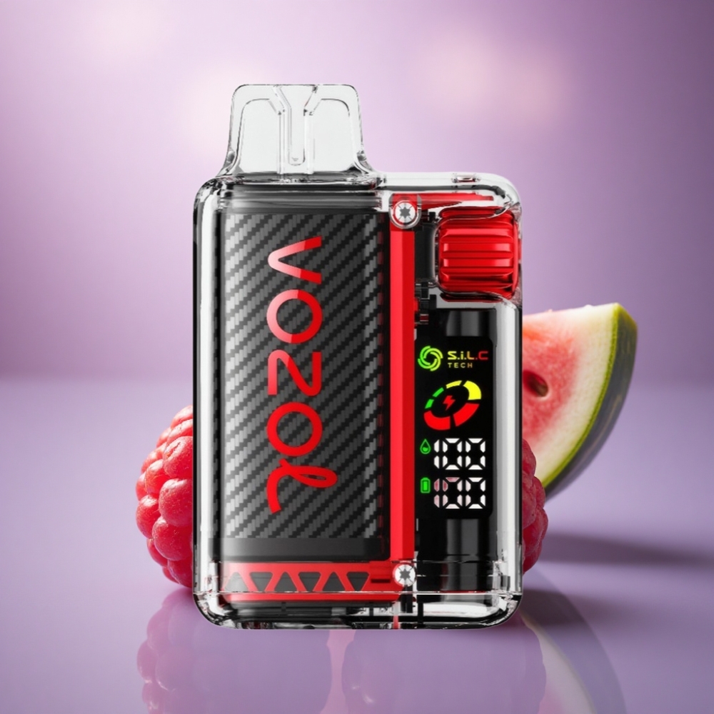 VOZOL Vista 20000 Puffs Melancia Framboesa com Bateria 650mAh e Nicotina 2%