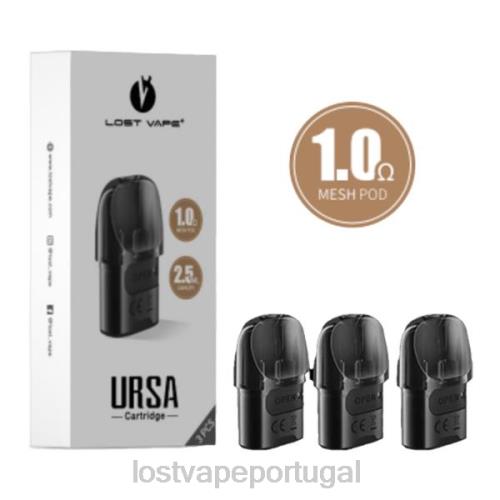 Lost Vape Disposable - Lost Vape URSA cápsulas de substituição | 2,5ml (pacote com 3) XLTF2124 preto 1.ohm